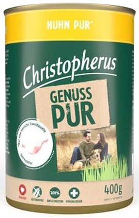 Christopherus Dog - Dose Pur Huhn 400g