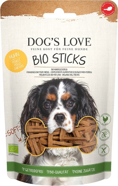 DOG´S LOVE Sticks BIO Huhn 150g