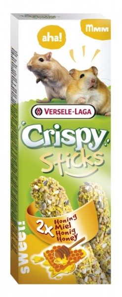 Versele-Laga Crispy Sticks für Hamster & Rennmäuse mit Honig 2 Stück 110g