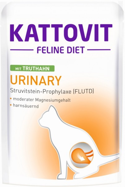 Kattovit Feline Diet Urinary Truthahn 85g Frischebeutel