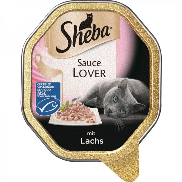 Sheba Schale Sauce Lover mit Lachs 85g