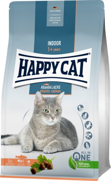 Happy Cat Indoor Adult Atlantik Lachs 4 kg