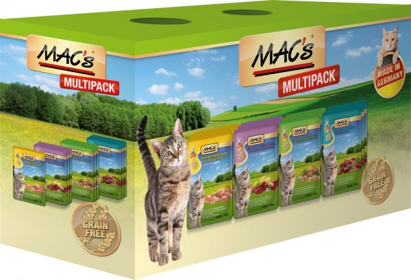 MACs Cat Mischpack ohne Fisch - 12x100g Frischebeutel