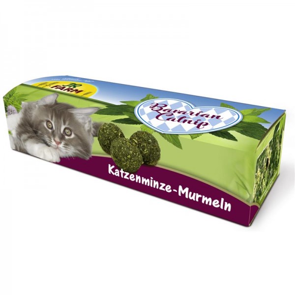 JR Farm Cat Bavarian Catnip Katzenminze-Murmeln 10 St.