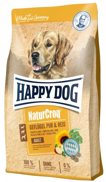 *** Happy Dog NaturCroq Geflügel pur & Reis 15kg [*** AUSLAUFARTIKEL]