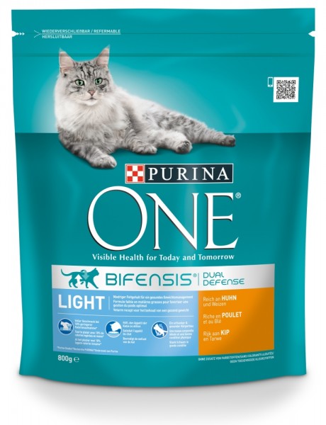 Purina ONE BIFENSIS Light reich an Huhn 800g