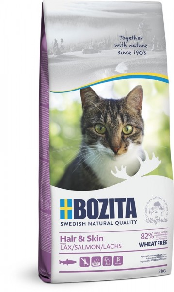 Bozita Katze Hair & Skin Wheat free Salmon 2kg