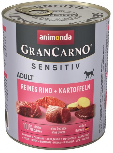 Animonda GranCarno Adult Sensitive Reines Rind & Kartoffeln - 800g Dose