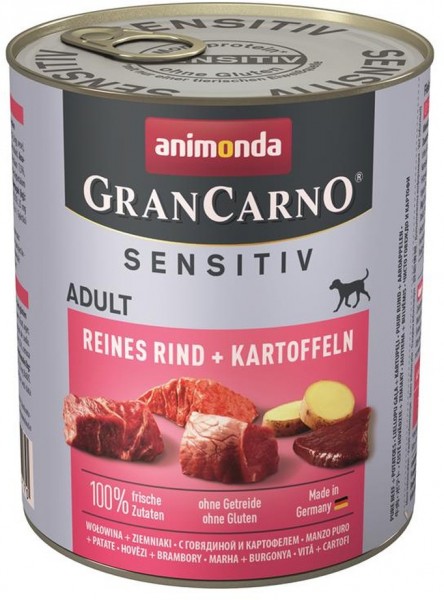 Animonda GranCarno Dog - Dose Adult Sensitive Rind & Kartoffel 800g