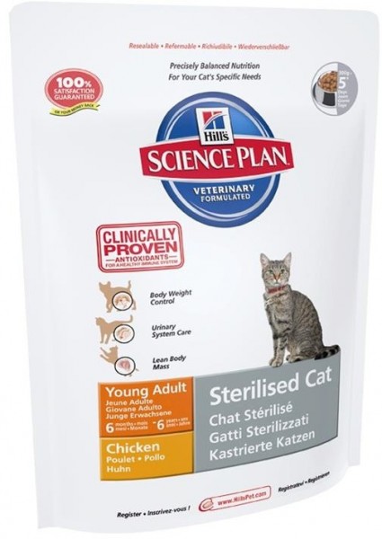 Hills Science Plan Katze Young Adult Sterilised Cat Huhn - 300g Frischebeutel