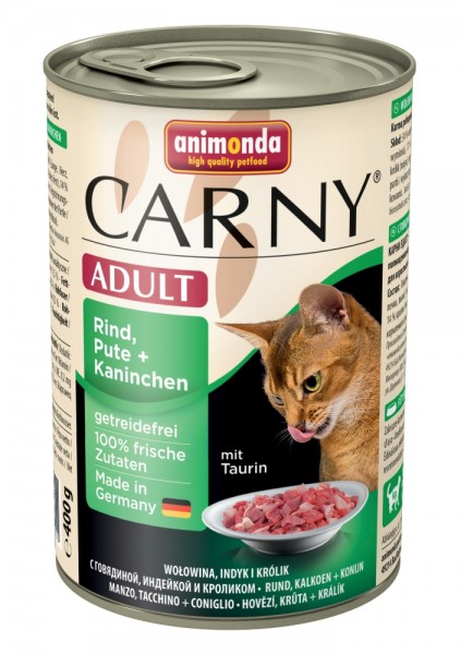 Animonda Carny Cat - Dose Adult Rind & Pute & Kaninchen 400g