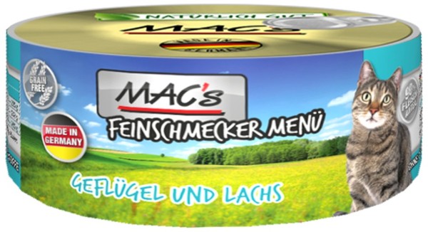 *** MACs Cat Geflügel & Lachs - 100g Dose [*** AUSLAUFARTIKEL]