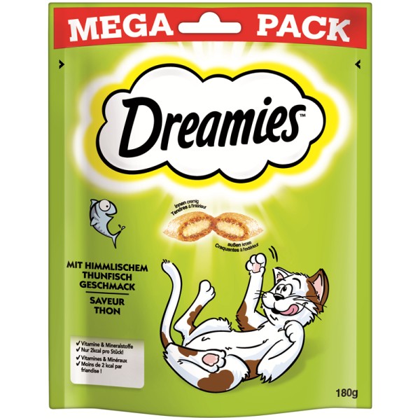 Dreamies Cat Snack mit Thunfisch 180g Mega Pack