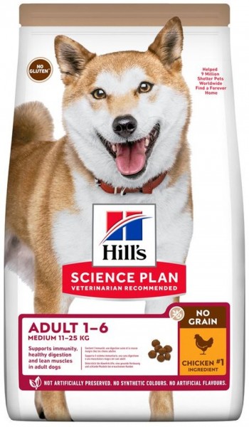 Science Plan no grain medium adult Hundefutter mit Huhn - 25kg