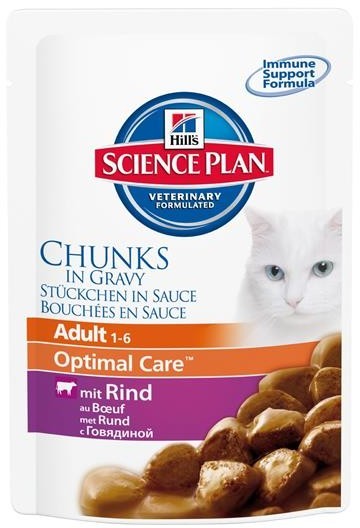 Hills Science Plan Katze Adult Rind - 85g Frischebeutel