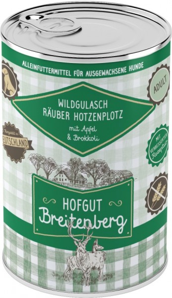 Hofgut Breitenberg Dog Wildgulasch Räuber Hotzenplotz mit