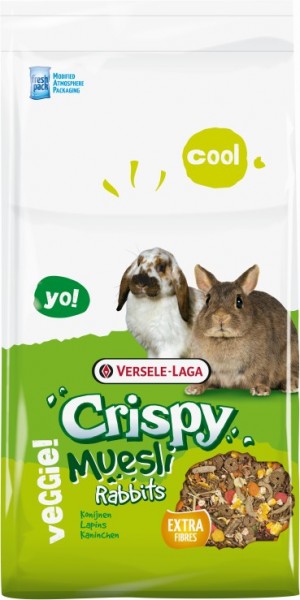 Versele-Laga Crispy Müsli für Kaninchen - Rabbits, 10kg Beutel