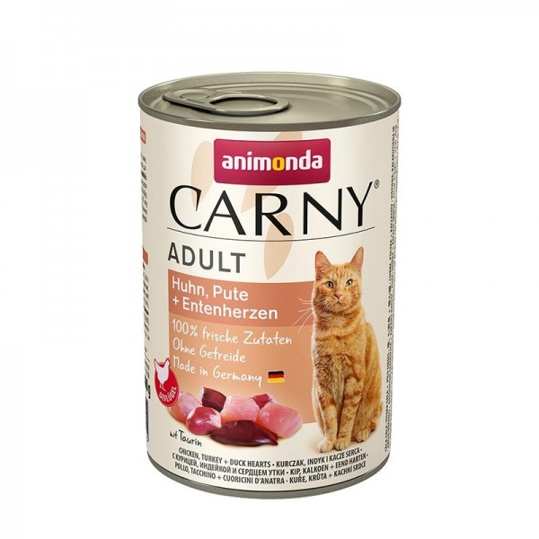 Animonda Carny Cat - Dose Adult Huhn & Pute & Entenherzen 400g
