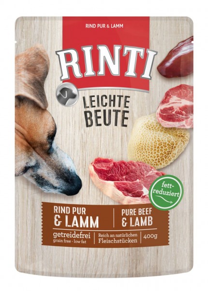 RINTI Leichte Beute Rind Pur + Lamm 400g