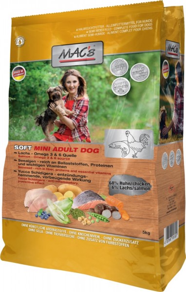 MACs Dog Soft Mini Adult Huhn - 5kg Beutel