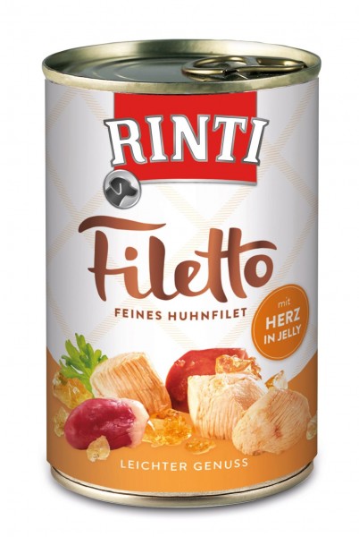 Rinti Filetto Huhn & Herz in Jelly 420g Dose