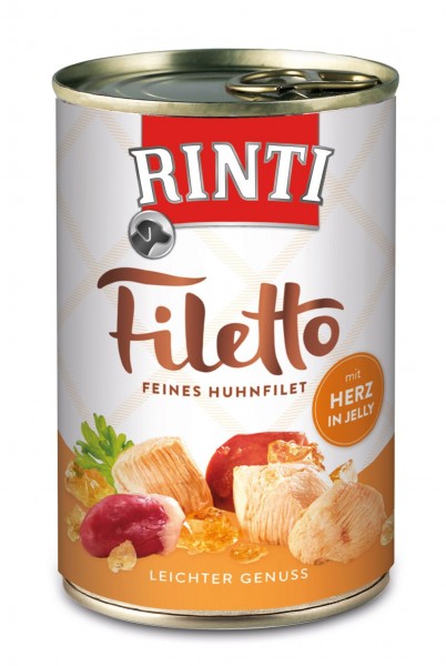 Rinti Filetto Huhn & Herz in Jelly 420g Dose