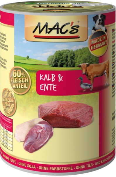 MACs Dog Kalb & Ente - 400g Dose