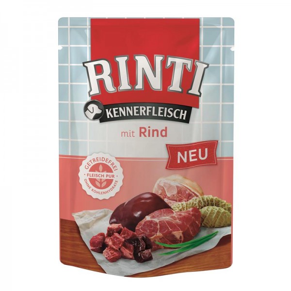 RINTI Kennerfleisch Rind 400g Pouchbeutel