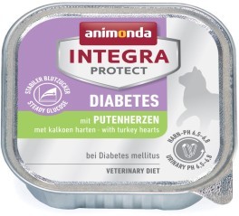 Animonda Integra Protect Cat - Schale Diabetes mit Putenherzen 100g
