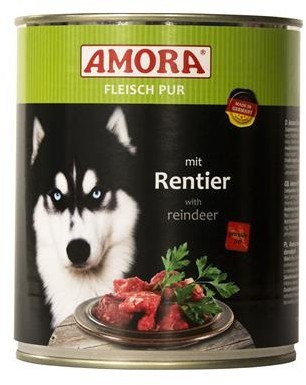 *** AMORA Fleisch Pur mit Rentier- 800g Dose [*** AUSLAUFARTIKEL]