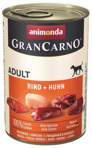 Animonda GranCarno Dog - Dose Adult Rind & Huhn 400g