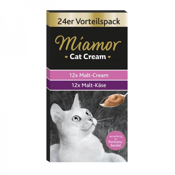 Miamor Cat Snack Malt-Cream Vorteilspack 4x24x15g