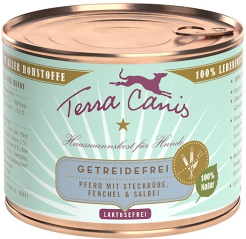 Terra Canis Hunde Nassfutter Dose Pferd getreidefrei 200 g