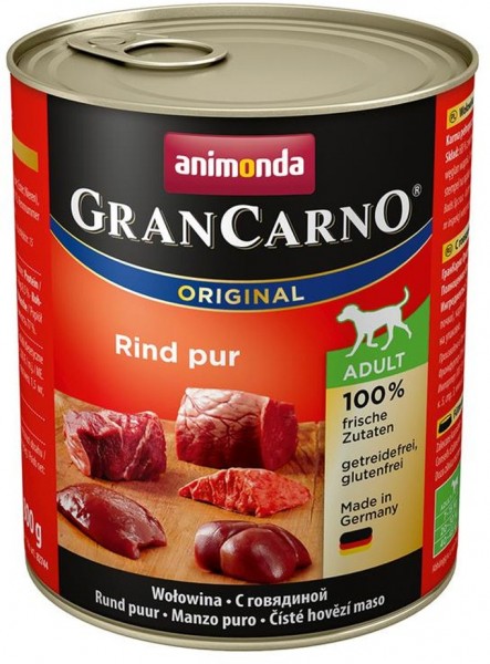 Animonda GranCarno Adult Rind pur- 800g Dose