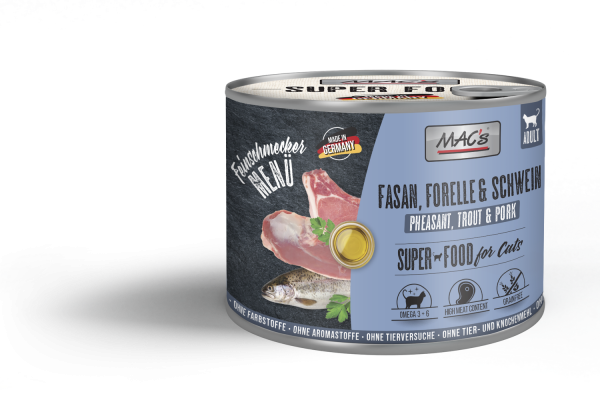 MACs CAT - Feinschmecker Fasan & Forelle & Schwein 200g