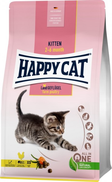 Happy Cat Young Kittn Land Geflügel 1,3 kg Beutel