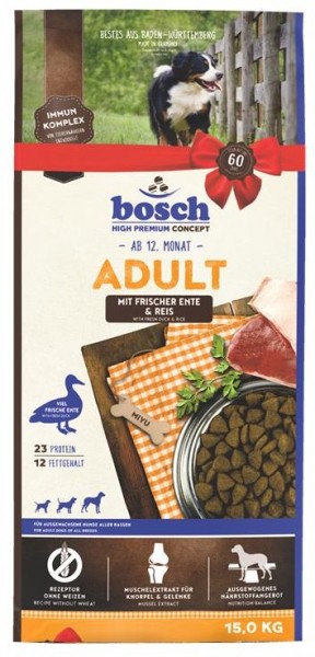 Bosch Adult Ente & Reis 15 kg