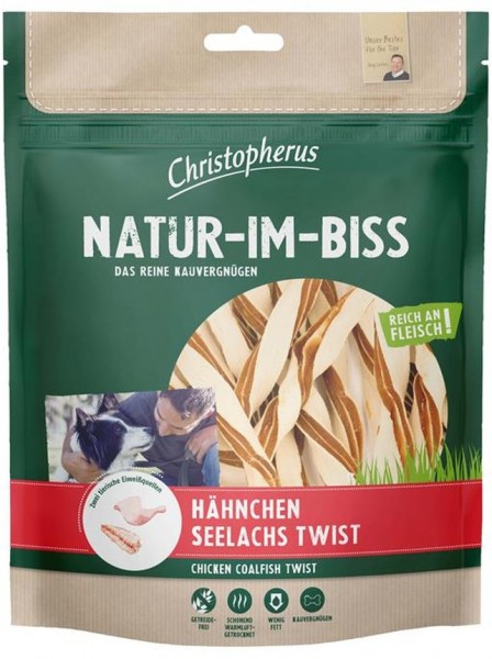 *** Allco Christopherus Natur-Im-Biss Hähnchen-Seelachs Twist - 300g Frischebeutel [*** AUSLAUFARTIK