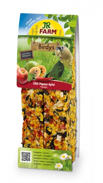 JR Farm BIRDYs Papagei Chili-Papaya 260g