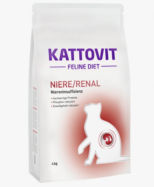 Kattovit Feline Diet - Niere / Renal - 4kg Sack