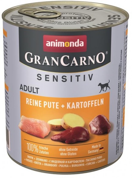 Animonda GranCarno Adult Sensitive Pute & Kartoffeln - 800g Dose