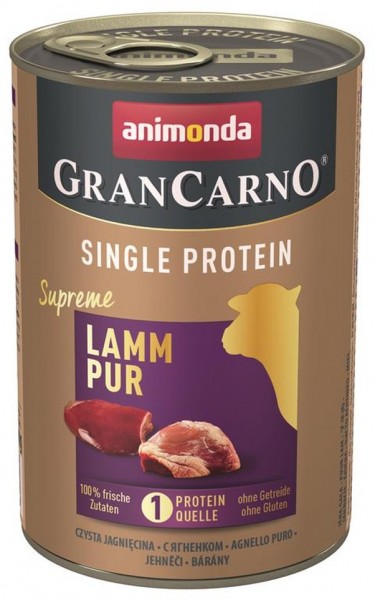 Animonda GranCarno Single Protein Adult Lamm pur - 400g Dose