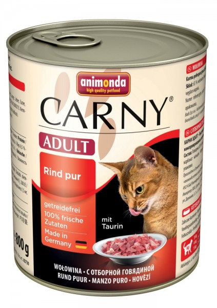 Animonda Carny Cat - Dose Adult Rind pur 800g