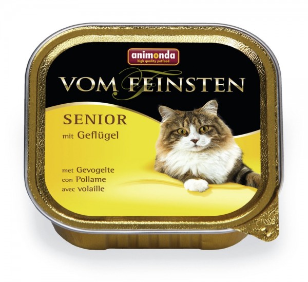 Animonda Vom Feinsten Cat - Schale Senior mit Geflügel 100g