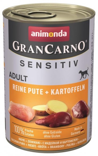 Animonda GranCarno Adult Sensitive Pute & Kartoffeln - 400g Dose