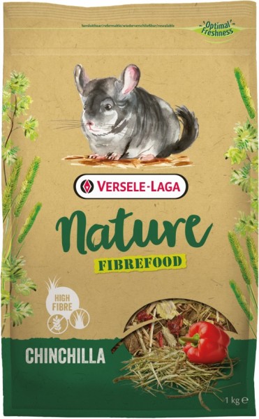 Versele-Laga Nature Fibrefood Chinchilla - 1kg Frischebeutel - Chinchillafutter