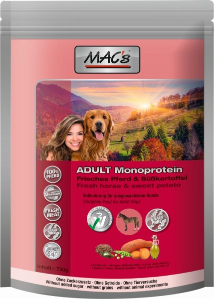 MACs Dog Mono Sensitiv Ente - 750 g Beutel