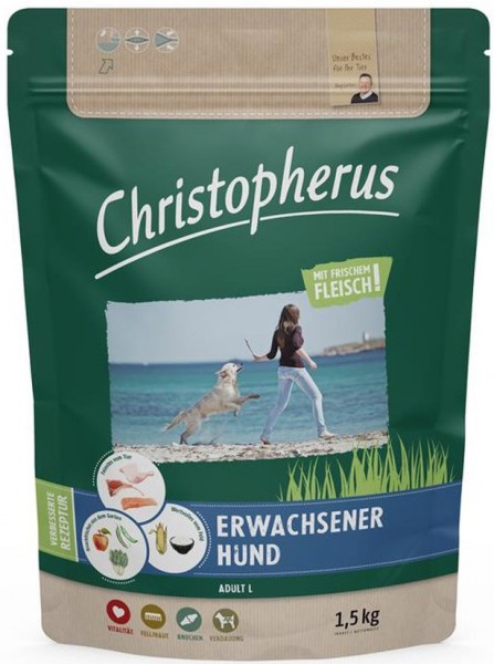 Allco Christopherus Dog - Erwachsener Hund Geflügel, Lamm, Ei & Reis 1,5kg