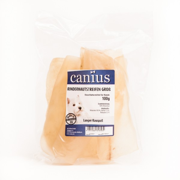 Canius Rinderhautstreifen Groß 100g