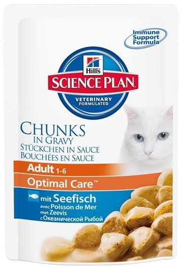 Hills Science Plan Katze Adult Fisch - 85g Frischebeutel